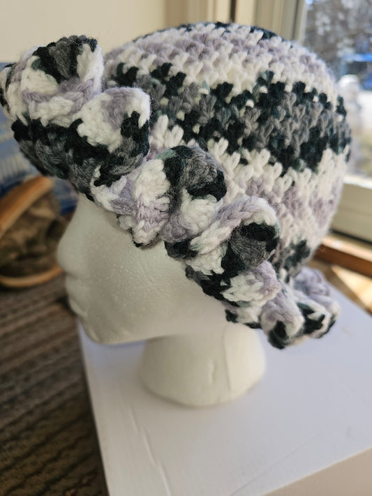 Crochet Ruffle Hat
