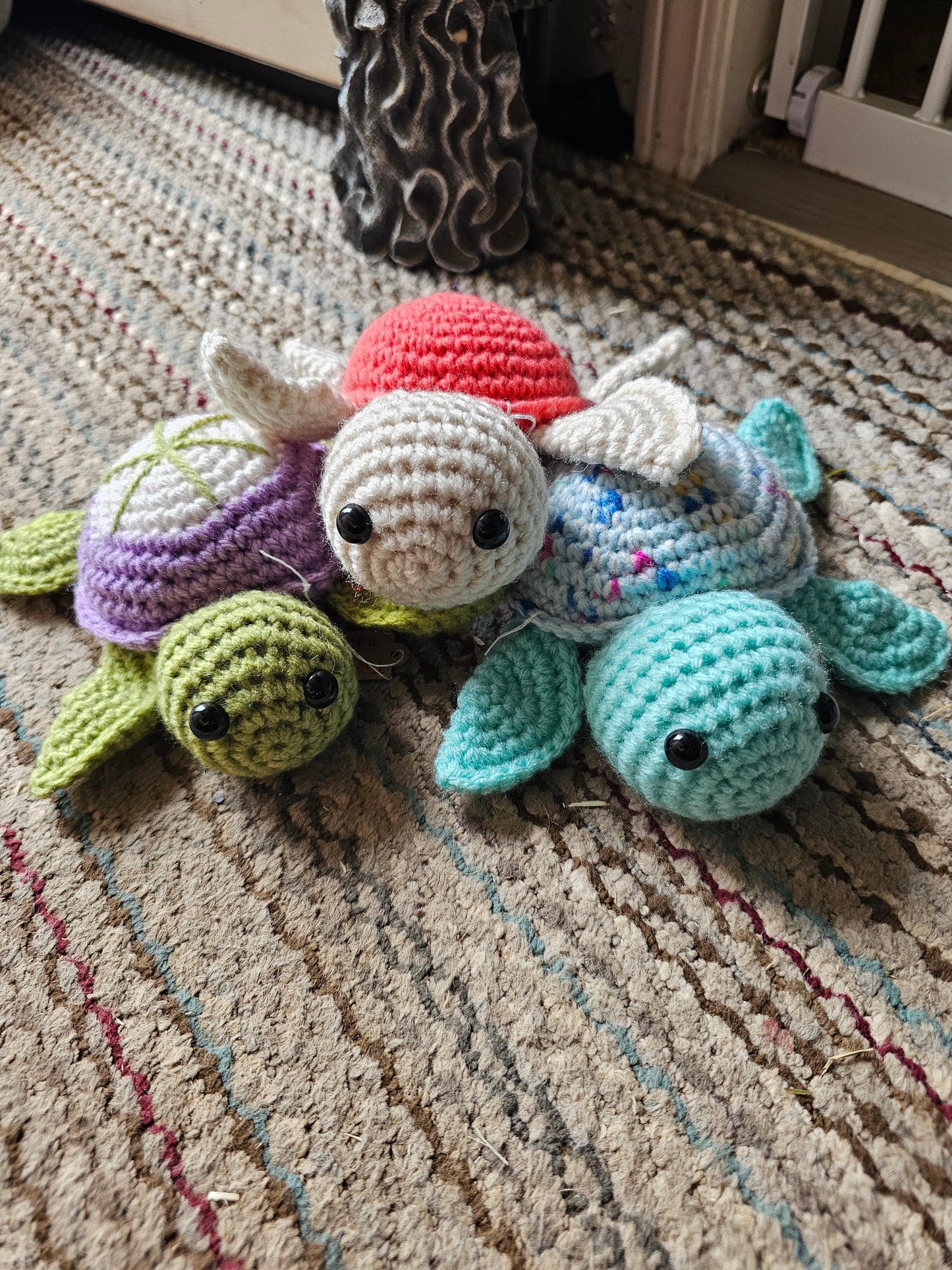 Large Crochet Turtle