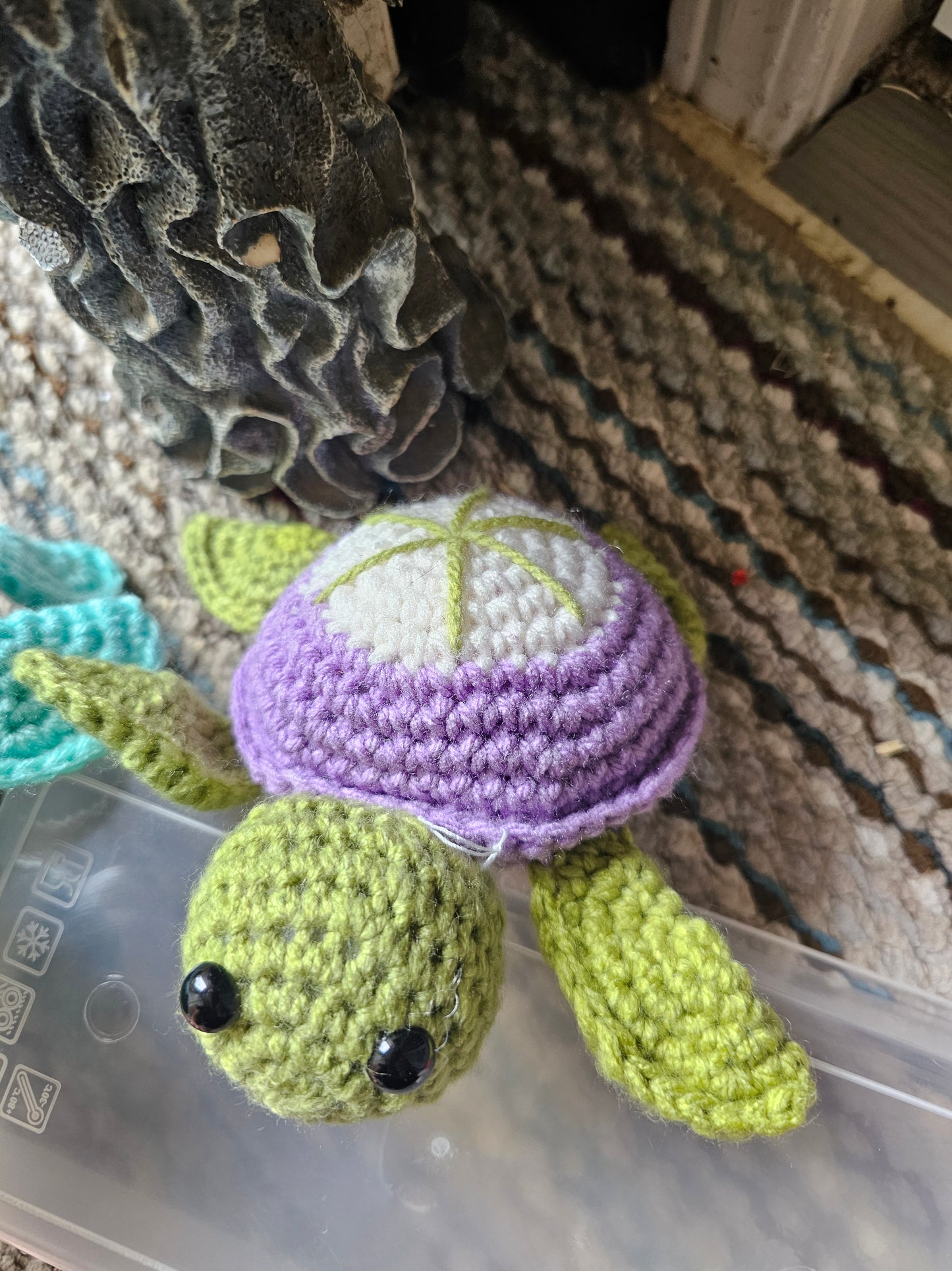 Large Crochet Turtle
