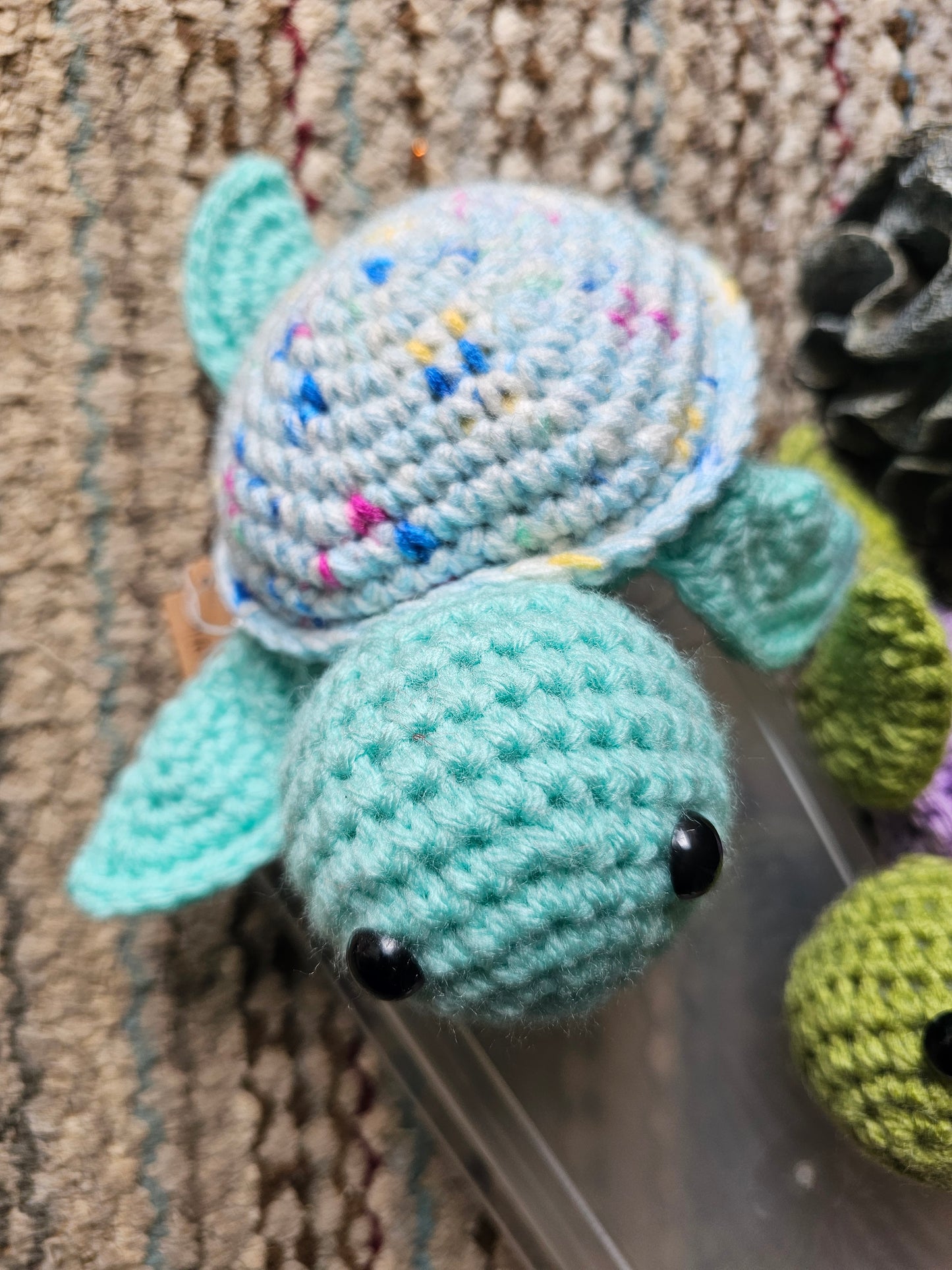 Large Crochet Turtle