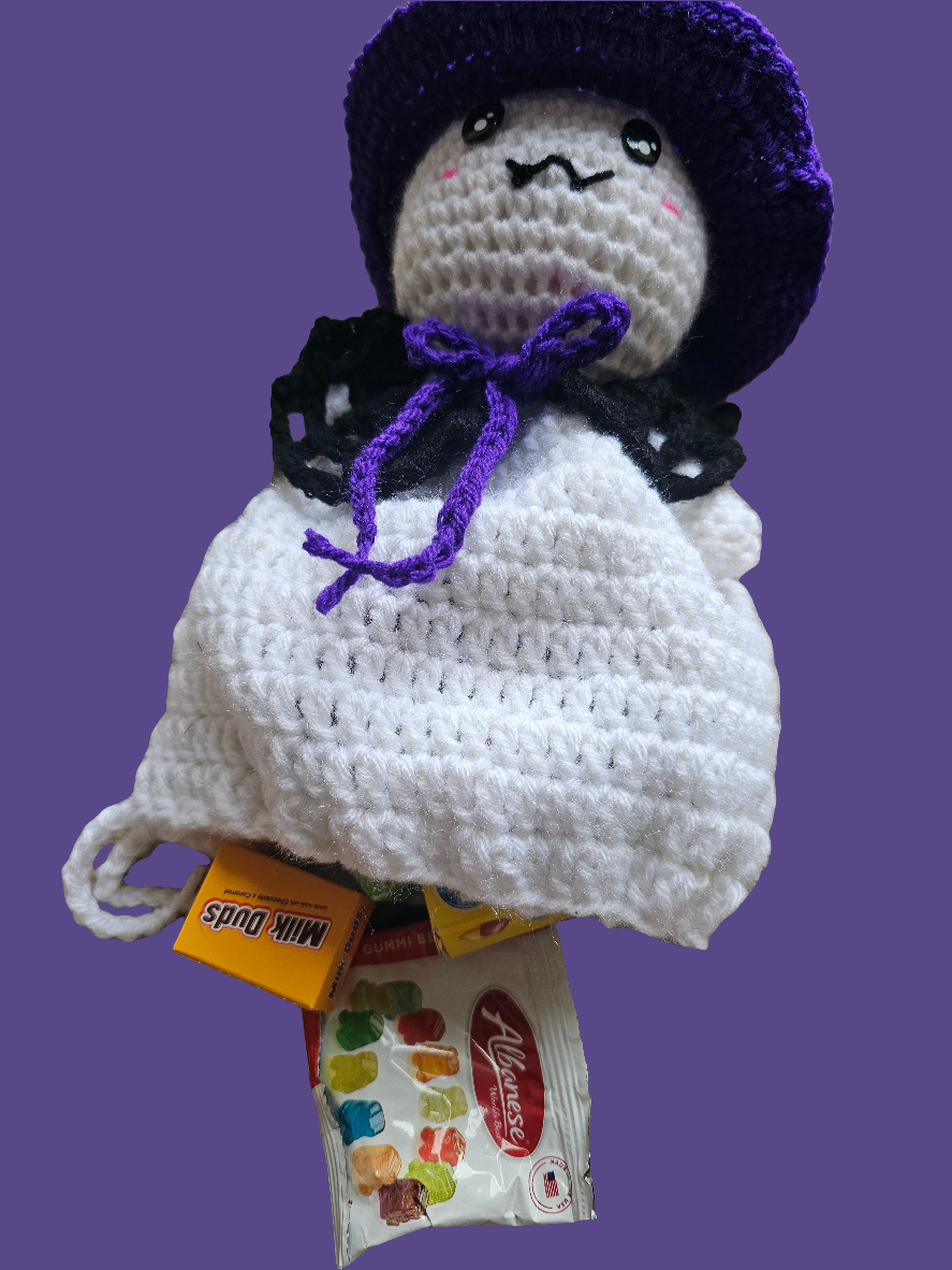 Crochet Ghost Halloween Bags