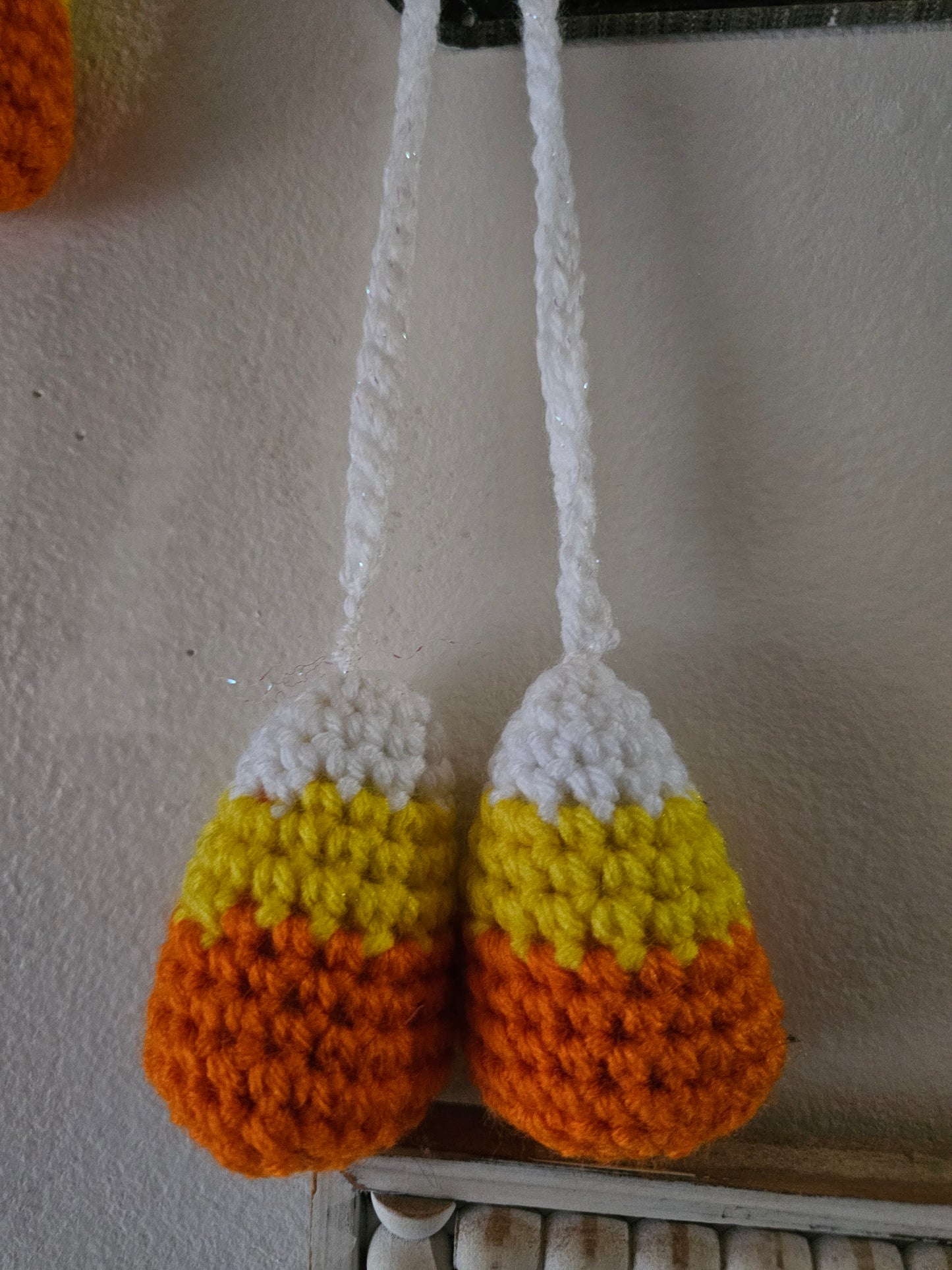 Crochet Hanging Candy Corn