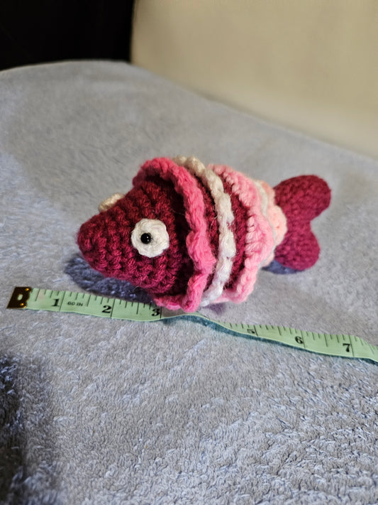 Crochet Pink Fish