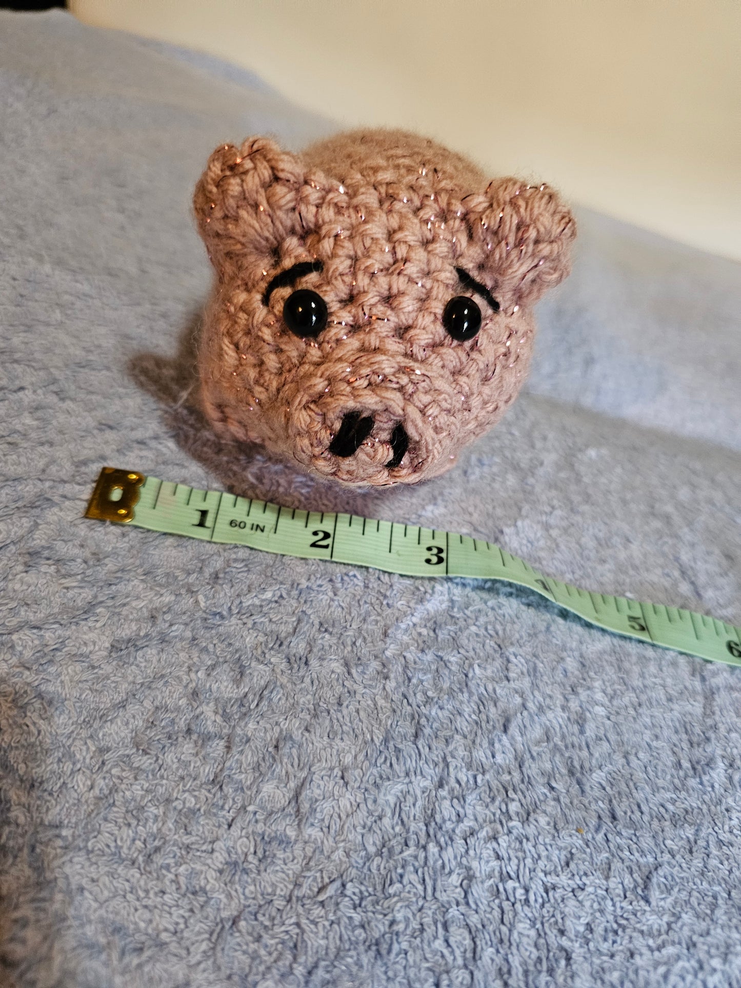 Crochet Pink Pig