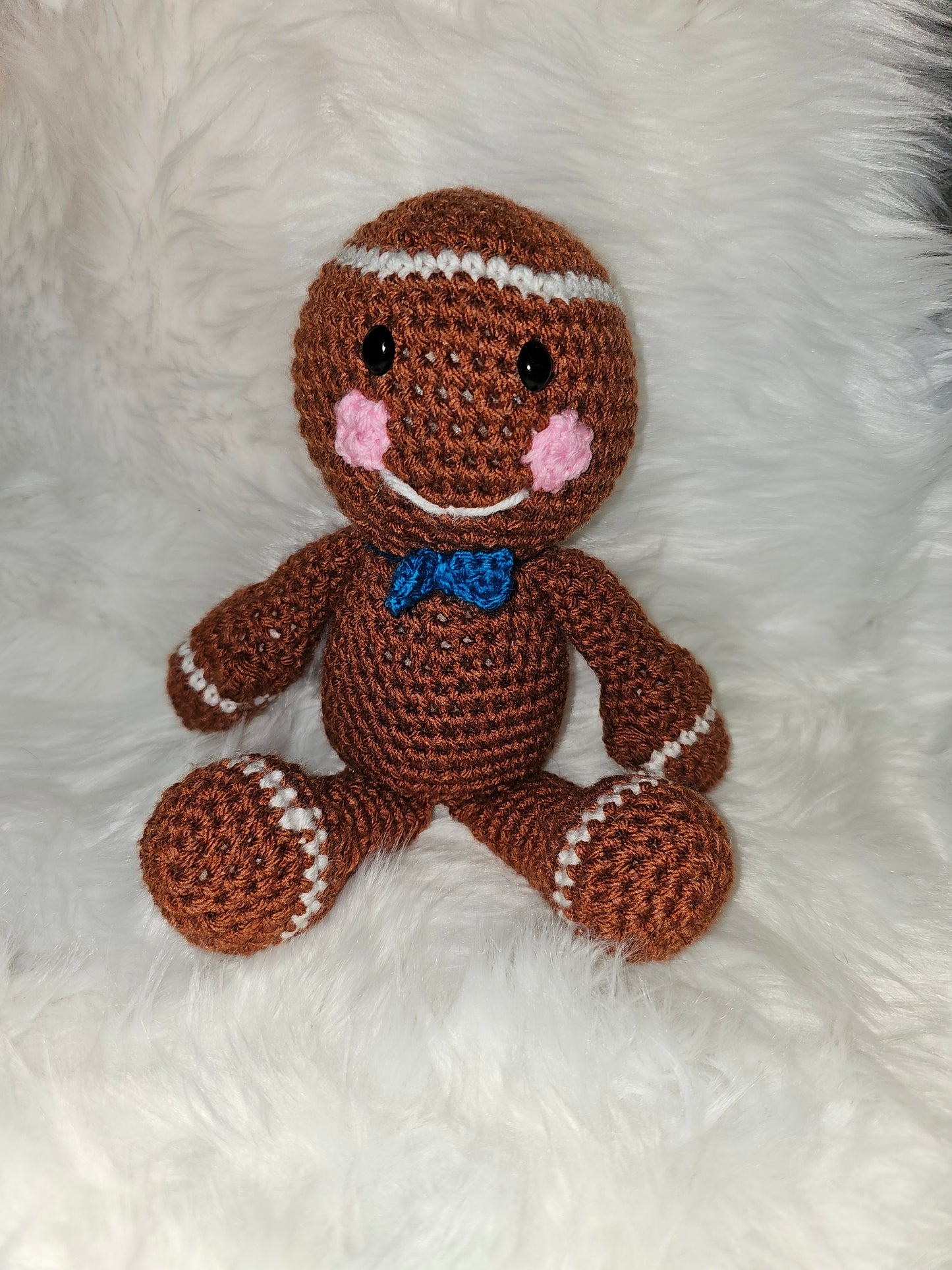 Crochet Sitting Gingerbread Boy and/or Girl