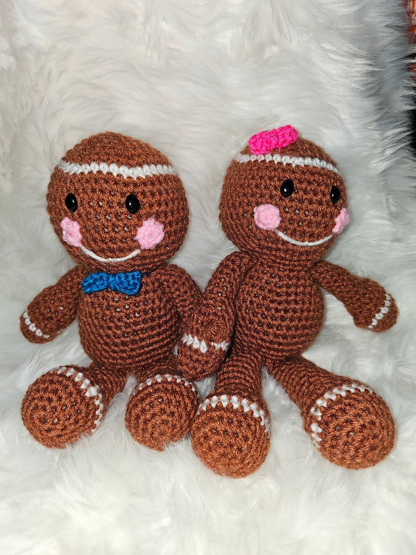 Crochet Sitting Gingerbread Boy and/or Girl