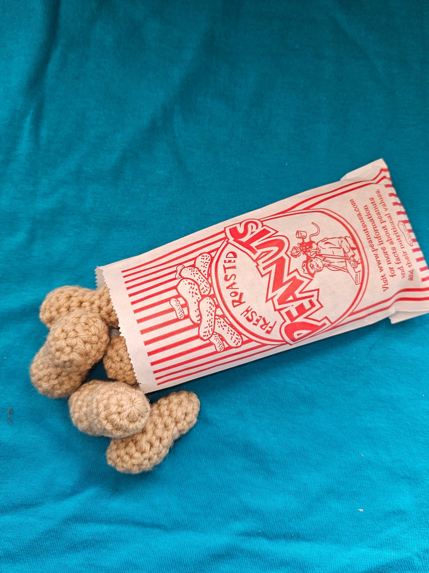 Crochet Peanuts w/bag