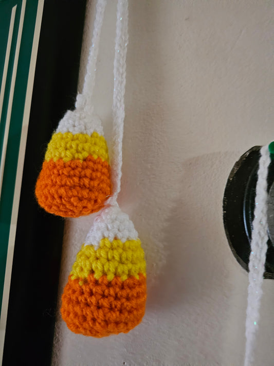 Crochet Hanging Candy Corn