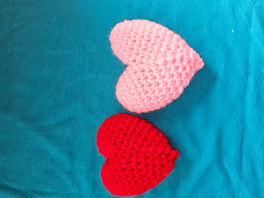 Crochet 3d Hearts