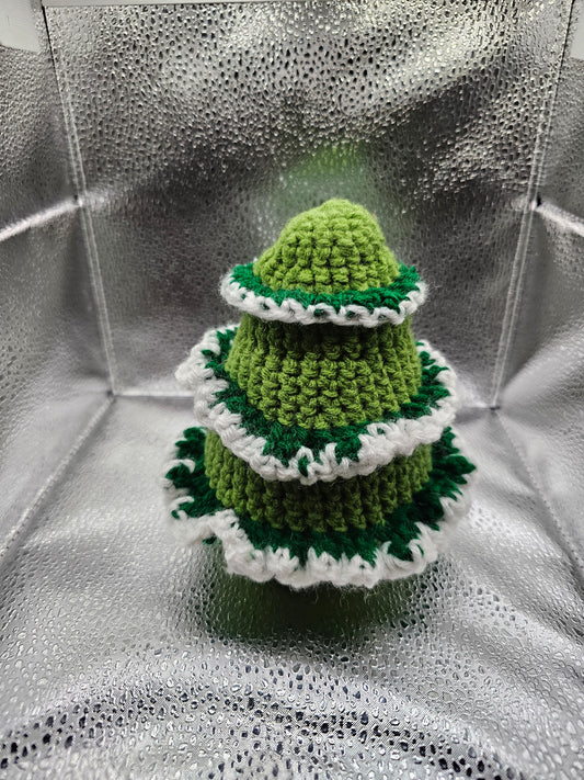 Crochet Multi Green Christmas Tree