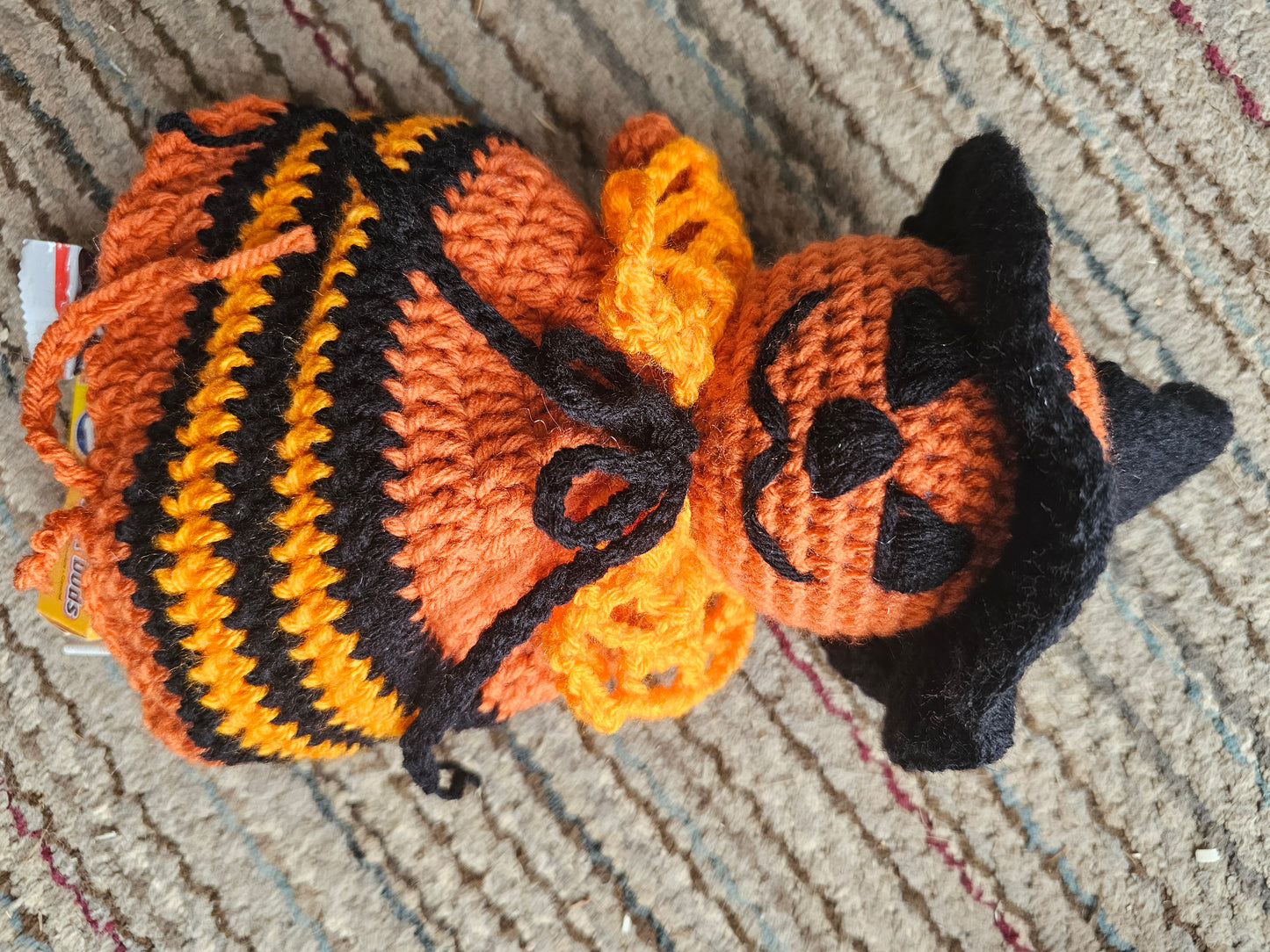 Crochet Pumpkin Halloween Bag