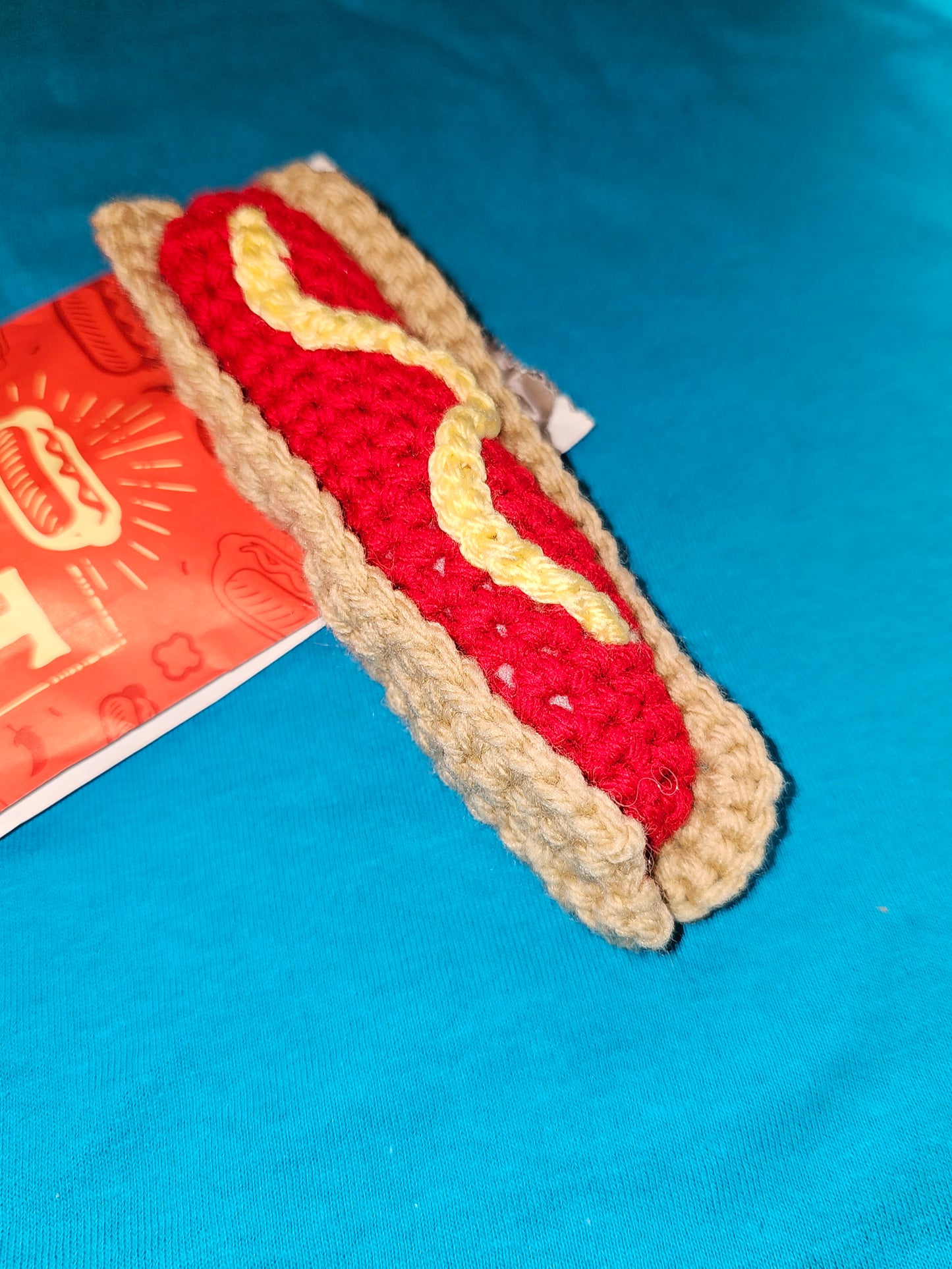 Crochet Hotdog w/bag