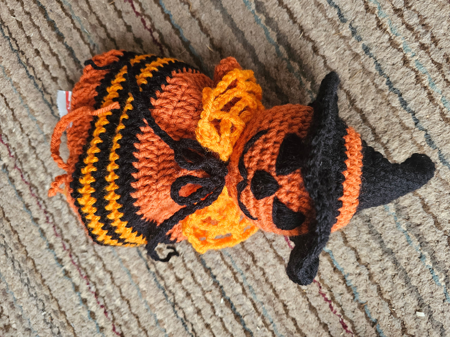 Crochet Pumpkin Halloween Bag