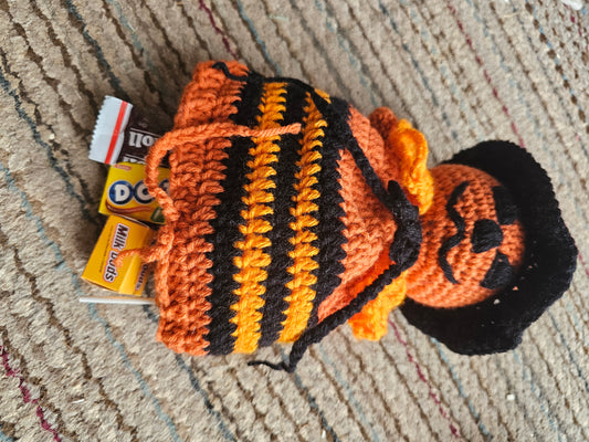 Crochet Pumpkin Halloween Bag
